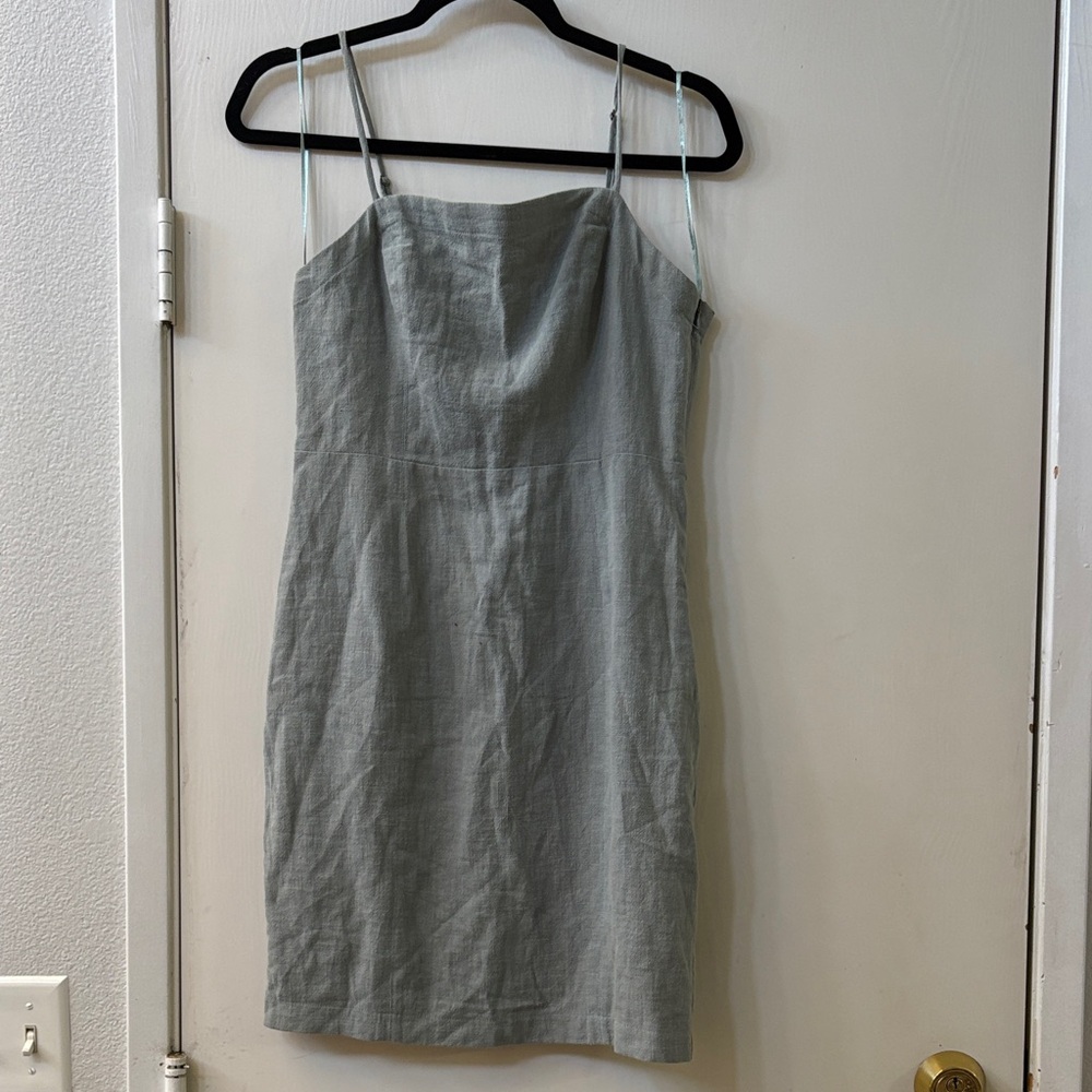 Astr Light Green  Spaghetti Strap Mini Dress